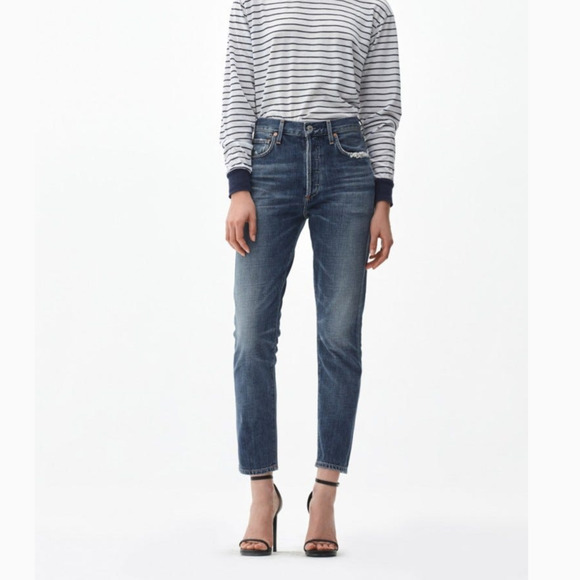 Citizens of Humanity Liya High Rise Classic Fit Jeans Fade out blue size 28 - Picture 3 of 12